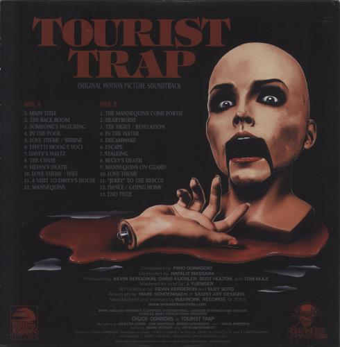 Pino Donaggio Tourist Trap - Peach with Red Splatter Vinyl vinyl LP album (LP record) US P6NLPTO857025