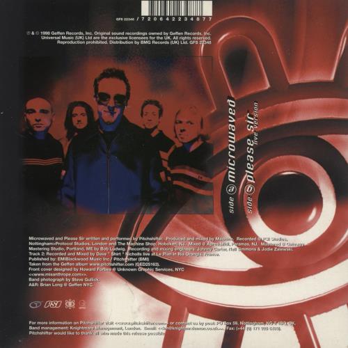 Pitchshifter Microwaved - Red Vinyl 7" vinyl single (7 inch record / 45) UK FTE07MI356424