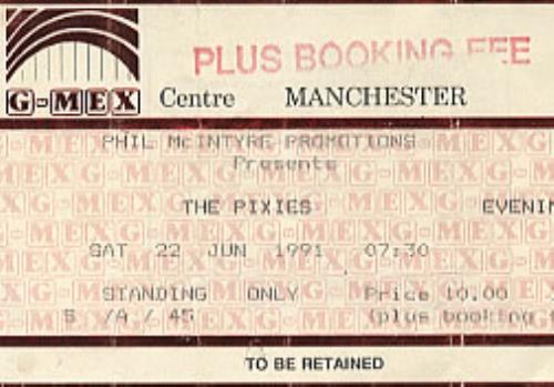 Pixies Concert Ticket concert ticket UK PIXTICO317406