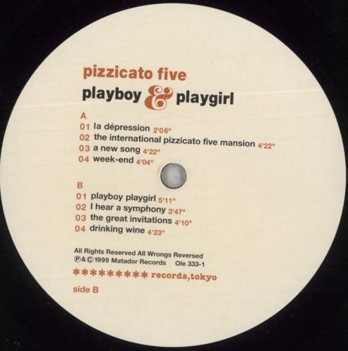 Pizzicato Five Playboy & Playgirl vinyl LP album (LP record) US PZZLPPL814972
