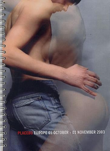 Placebo 2003 European Tour - Tour Itinerary book European CEBBKEU347886