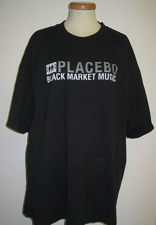 Placebo Black Market Music t-shirt UK CEBTSBL348925