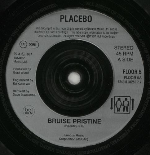 Placebo Bruise Pristine 7" vinyl single (7 inch record / 45) UK CEB07BR85453