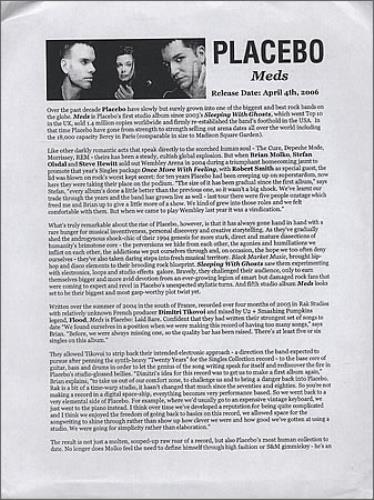Placebo Meds media press pack US CEBPPME362290