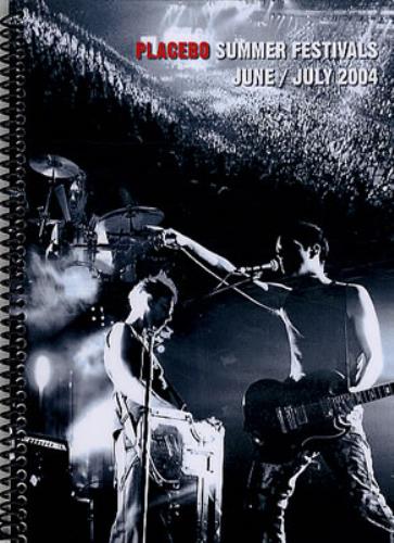 Placebo Summer Festivals - 2004 Tour Itinerary book European CEBBKSU347887
