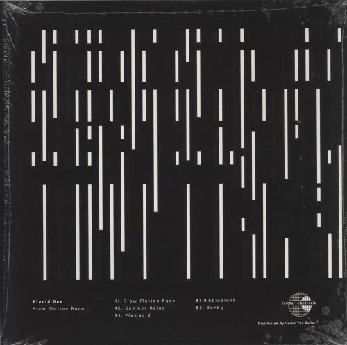 Placid One Slow Motion Race - Clear Vinyl 12" vinyl single (12 inch record / Maxi-single) UK 9LC12SL879055