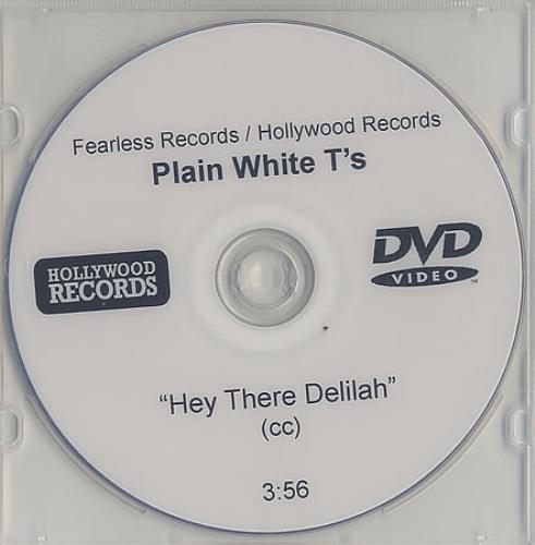 Plain White T's Hey There Delilah promo DVD-R US PW0DRHE407874