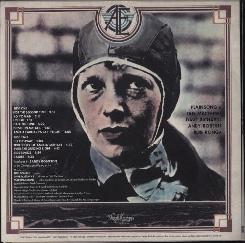 Plainsong In Search Of Amelia Earhart + insert vinyl LP album (LP record) UK PLNLPIN818385