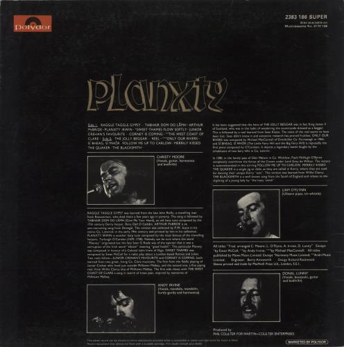 Planxty Planxty - matte p/s vinyl LP album (LP record) UK XTYLPPL543490