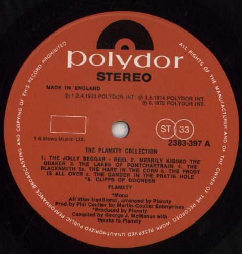 Planxty The Planxty Collection vinyl LP album (LP record) UK XTYLPTH392375
