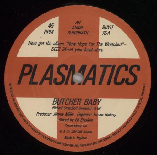 Plasmatics Butcher Baby 12" vinyl single (12 inch record / Maxi-single) UK LCS12BU89893