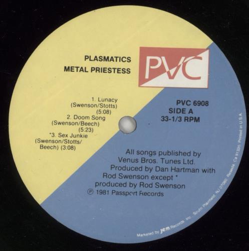 Plasmatics Metal Priestess 12" vinyl single (12 inch record / Maxi-single) US LCS12ME867318