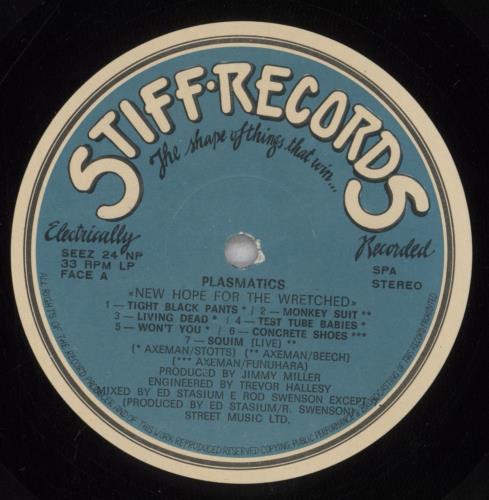 Plasmatics New Hope For The Wretched vinyl LP album (LP record) Portuguese LCSLPNE844614