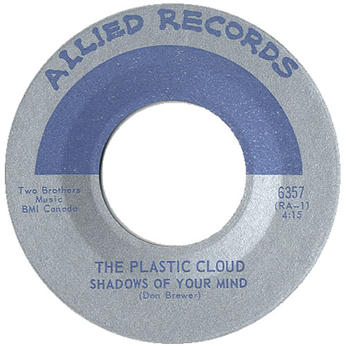 Plastic Cloud Shadows Of Your Mind 7" vinyl single (7 inch record / 45) Canadian PCD07SH438339