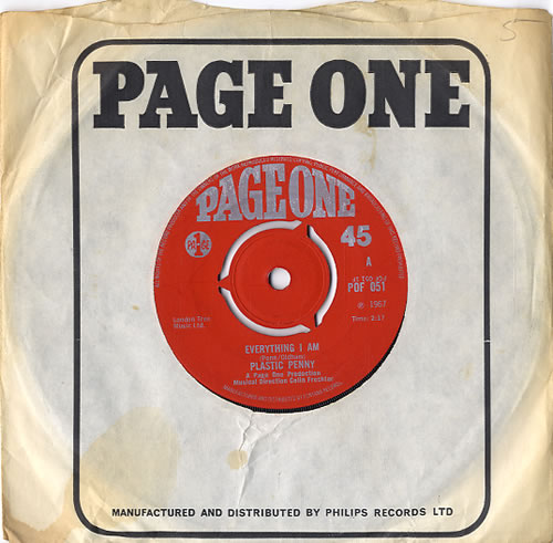 Plastic Penny Everything I Am - 3pr 7" vinyl single (7 inch record / 45) UK P6F07EV611875