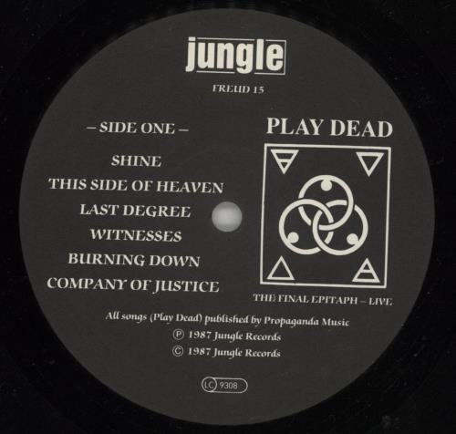 Play Dead The Final Epitaph - Live vinyl LP album (LP record) UK PDDLPTH277355