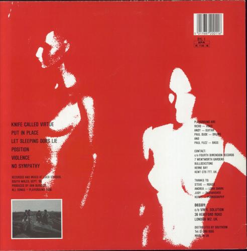 Playground Sleeping Dogs 12" vinyl single (12 inch record / Maxi-single) UK P4A12SL829592