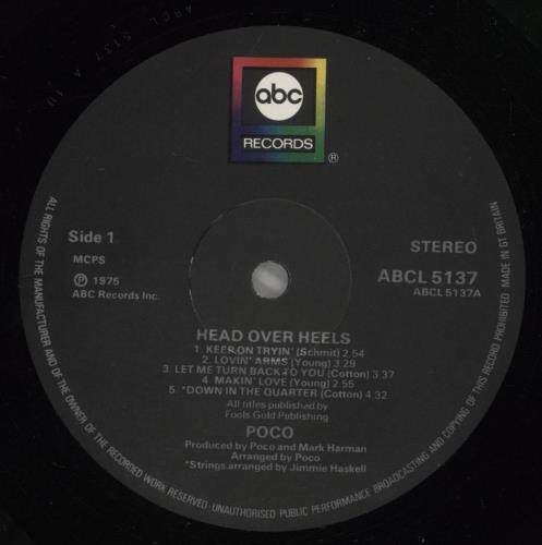 Poco Head Over Heels vinyl LP album (LP record) UK POCLPHE445338