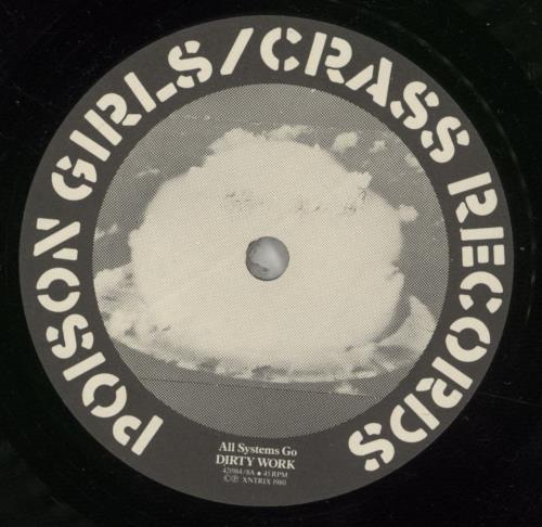 Poison Girls All Systems Go 7" vinyl single (7 inch record / 45) UK P-G07AL550216