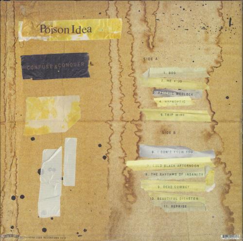 Poison Idea Confused & Conquer vinyl LP album (LP record) US PSNLPCO803091