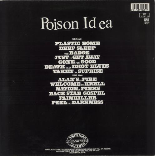 Poison Idea Feel The Darkness vinyl LP album (LP record) UK PSNLPFE863292