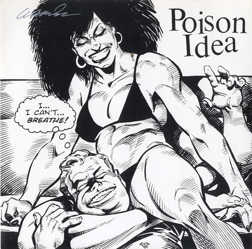 Poison Idea Punish Me - Autographed 7" vinyl single (7 inch record / 45) US PSN07PU576970