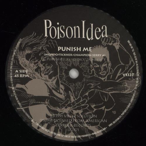 Poison Idea Punish Me 12" vinyl single (12 inch record / Maxi-single) UK PSN12PU864202