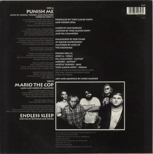 Poison Idea Punish Me 12" vinyl single (12 inch record / Maxi-single) UK PSN12PU864202