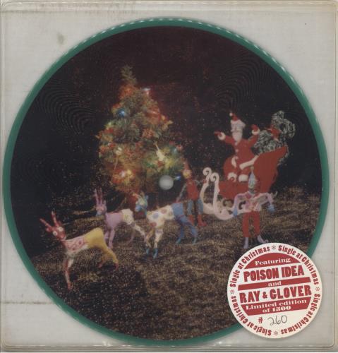 Poison Idea Single At Christmas 7" vinyl picture disc (7 inch picture disc single) US PSN7PSI868828