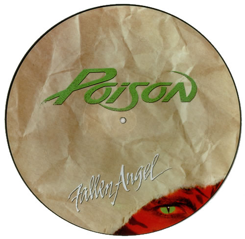 Poison Fallen Angel 12" vinyl picture disc (12 inch picture record) UK POI2PFA107611