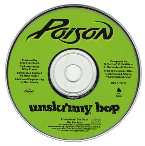 Poison Unskinny Bop CD single (CD5 / 5") US POIC5UN402336