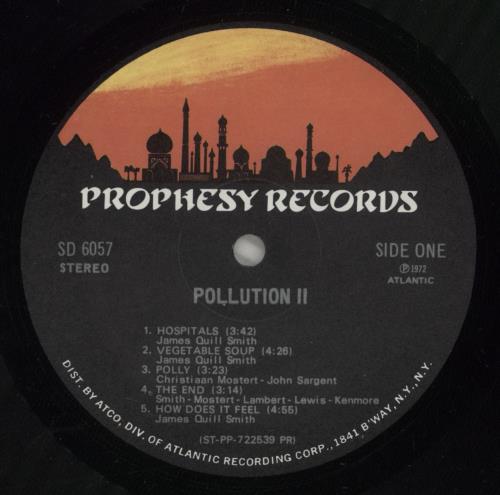 Pollution Pollution II vinyl LP album (LP record) US 9PULPPO885550