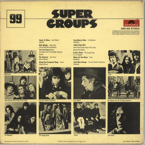 Polydor Records Supergroups vinyl LP album (LP record) UK P6MLPSU263256