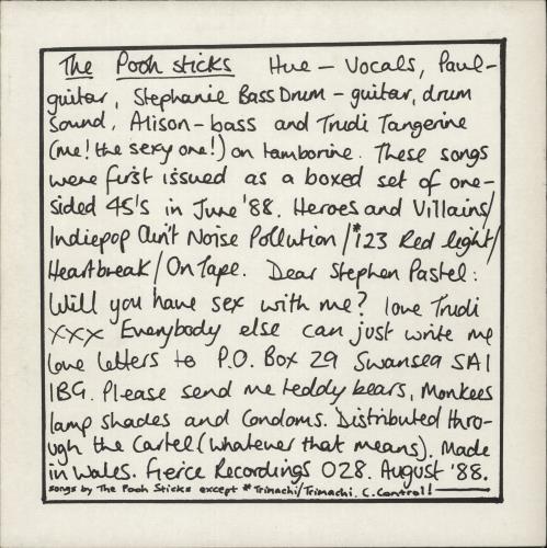 Pooh Sticks The Pooh Sticks - EX vinyl LP album (LP record) UK POOLPTH678653