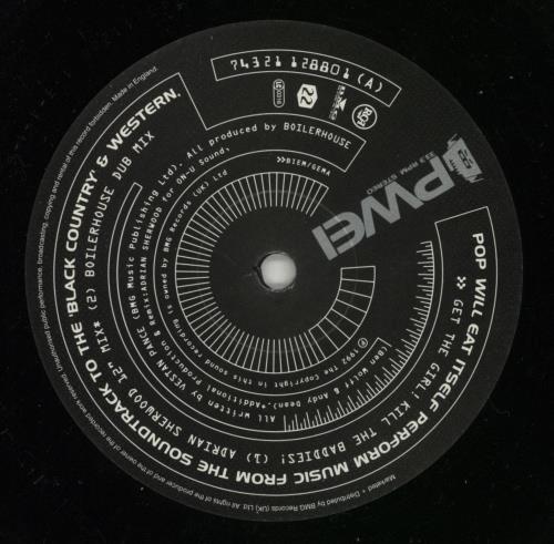 Pop Will Eat Itself Get The Girl! Kill The Baddies!- Promo With Poster & Press Release Flyer 12" vinyl single (12 inch record / Maxi-single) UK PWE12GE870227