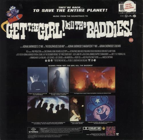 Pop Will Eat Itself Get The Girl! Kill The Baddies!- Promo With Poster & Press Release Flyer 12" vinyl single (12 inch record / Maxi-single) UK PWE12GE870227