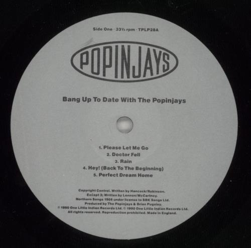 Popinjays Bang Up To Date With The Popinjays vinyl LP album (LP record) UK T0ELPBA559036