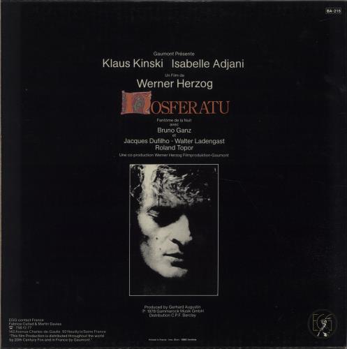 Popol Vuh Nosferatu vinyl LP album (LP record) French PVULPNO665733