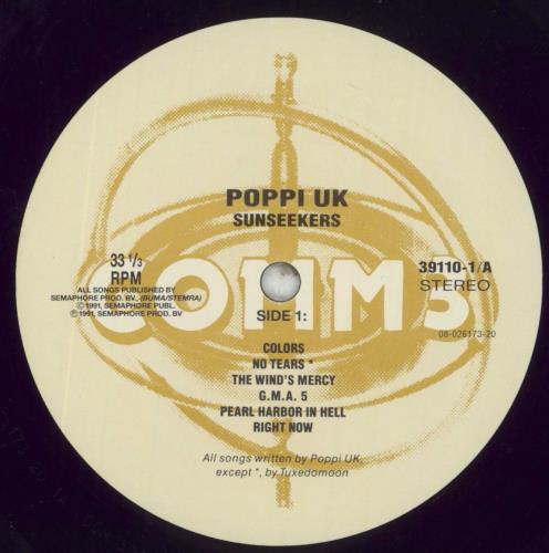 Poppi UK Sunseekers vinyl LP album (LP record) Dutch 8ZRLPSU856743