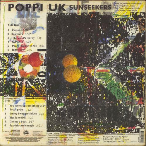 Poppi UK Sunseekers vinyl LP album (LP record) Dutch 8ZRLPSU856743