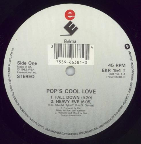 Pop's Cool Love Fall Down EP 12" vinyl single (12 inch record / Maxi-single) UK 63812FA828552