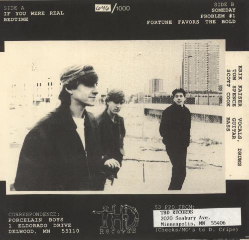 Porcelain Boys If You Were Real 7" vinyl single (7 inch record / 45) US 9V707IF866537