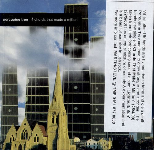 Porcupine Tree 4 Chords That Made A Million CD single (CD5 / 5") UK PCUC5CH252407