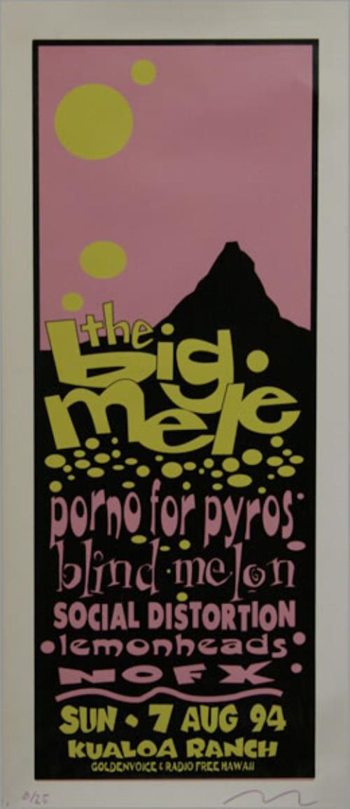 Porno For Pyros The Big Mele poster US PORPOTH488932