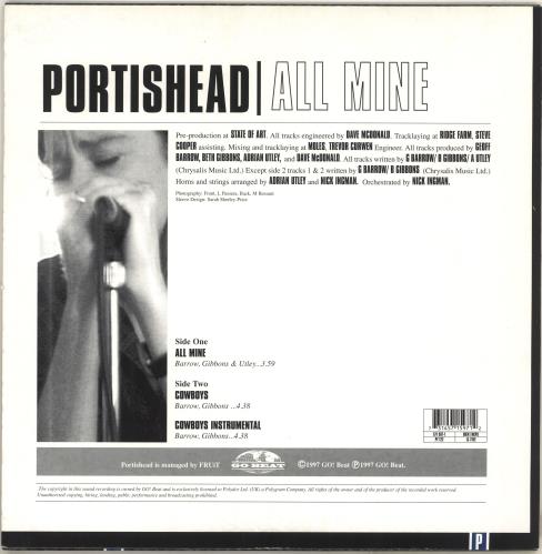 Portishead All Mine 12" vinyl single (12 inch record / Maxi-single) UK PSH12AL94083