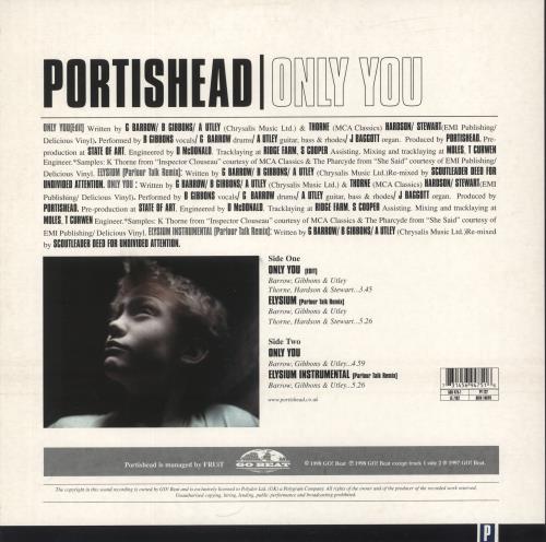 Portishead Only You 12" vinyl single (12 inch record / Maxi-single) UK PSH12ON198586