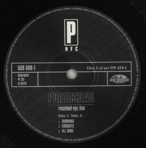 Portishead Roseland NYC Live - 180gm - EX 2-LP vinyl record set (Double LP Album) UK PSH2LRO873450