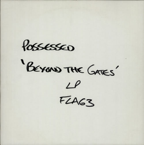 Possessed Beyond The Gates - Test Pressing vinyl LP album (LP record) UK POSLPBE601052