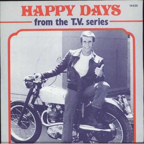 Pratt & McClain Happy Days - Wide Centred + Picture Sleeve 7" vinyl single (7 inch record / 45) Belgian P0B07HA807913