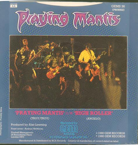Praying Mantis Praying Mantis 7" vinyl single (7 inch record / 45) UK PRA07PR668738